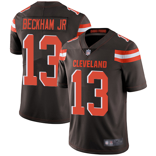 Cleveland Browns Odell Beckham Jr Men Brown Limited Jersey #13 NFL Football Home Vapor Untouchable->cleveland browns->NFL Jersey